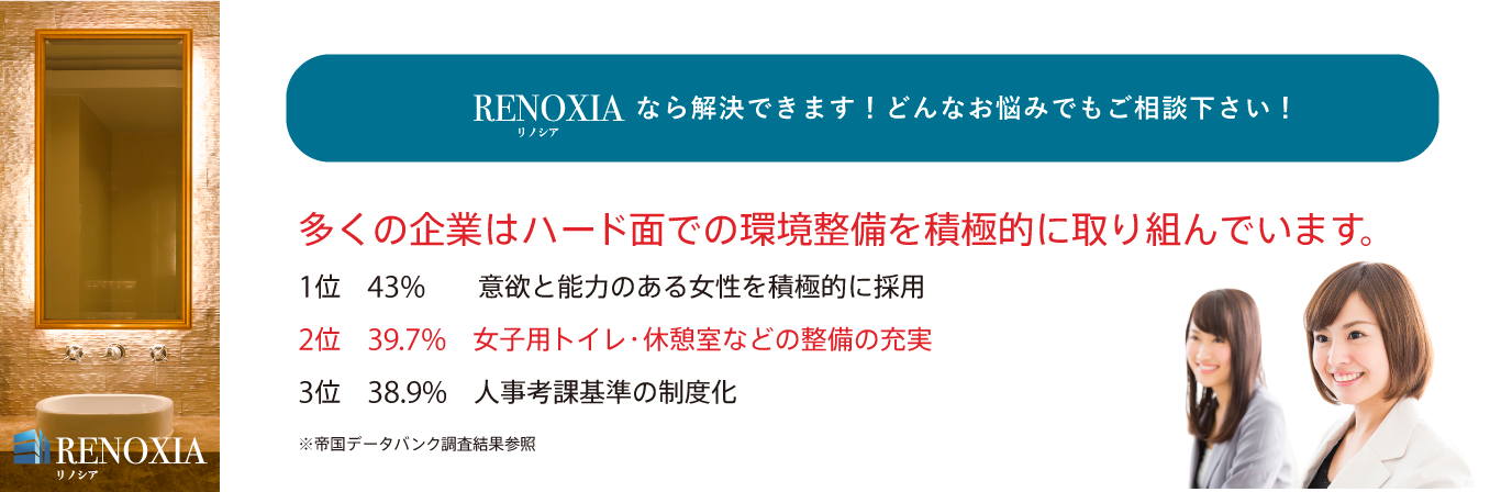 Renoxia オフィスの職場環境の改善